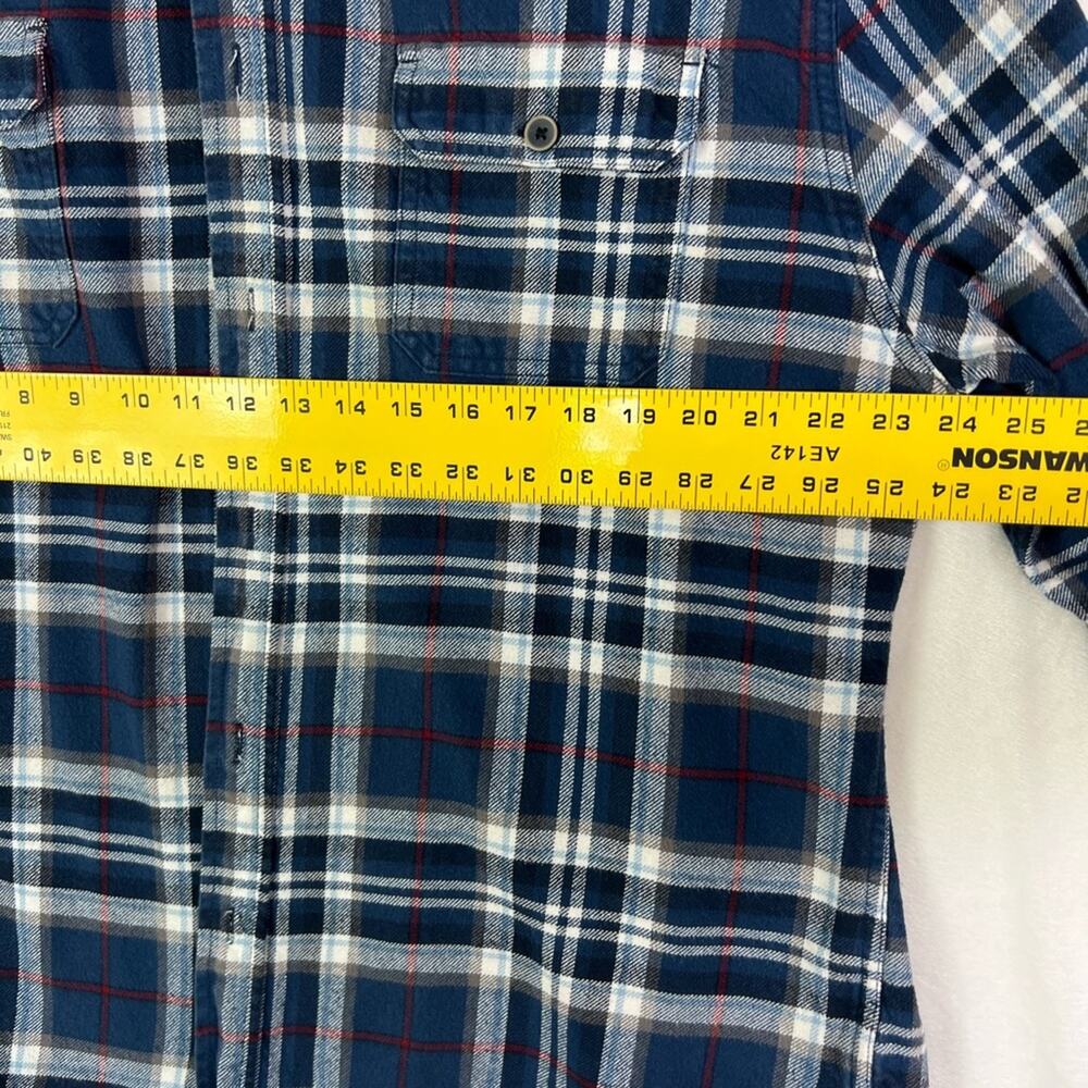 JACHS Shacket Mens XL Blue Plaid Long Sleeve - Picture 6 of 9